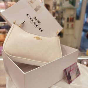 coach teri shoulder bag in white color