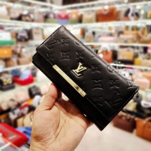 louis vuitton wallet black with lv design